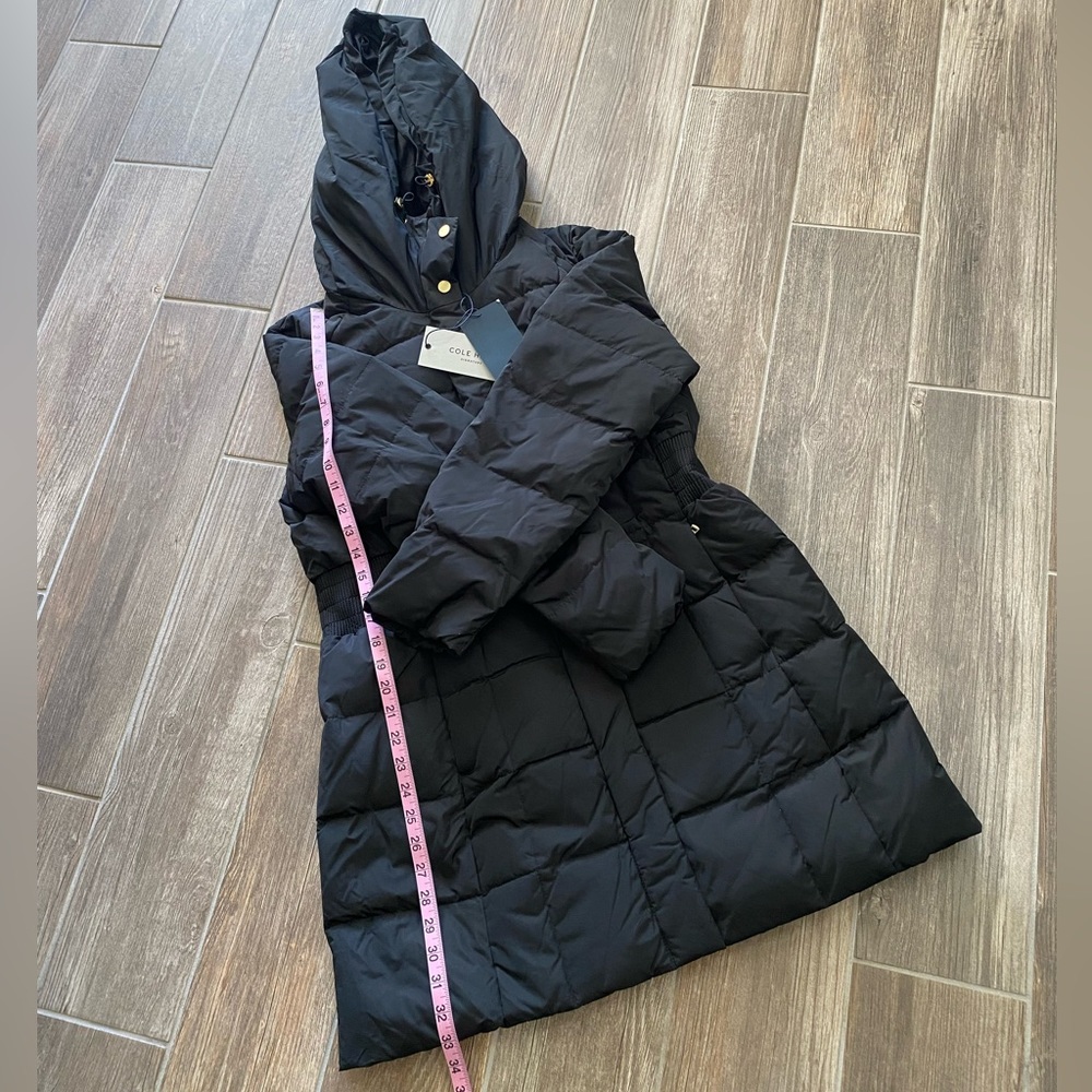 Cole Haan Signature Hooded Down and Feather Jacket - Picture 4 of 15